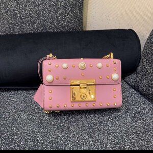 Gucci Studded Padlock Small Shoulder Bag